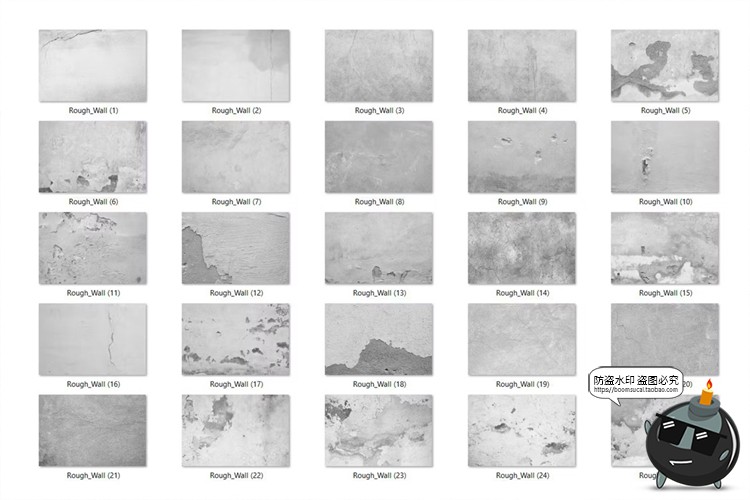 图片[6]-粗糙陈旧混凝土水泥质地墙面裂纹表面纹理背景叠加JPG图片素材-设计猿