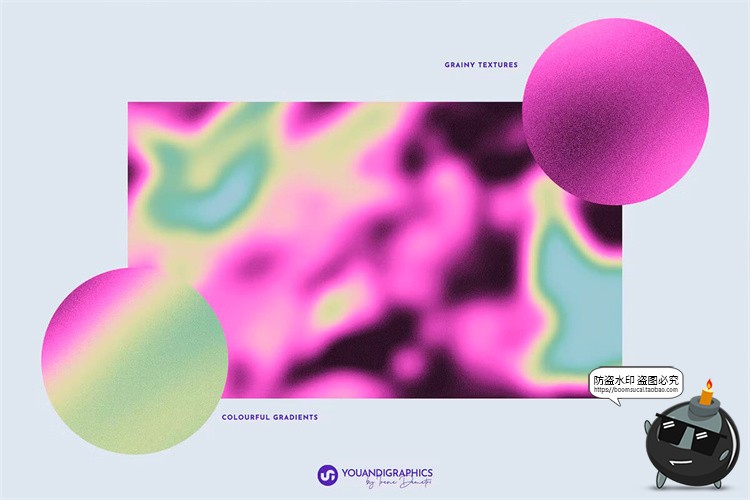 图片[6]-潮流艺术红外热感应热成像迷幻渐变酸性海报背景底纹JPG图片素材-设计猿