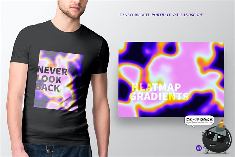 图片[9]-潮流艺术红外热感应热成像迷幻渐变酸性海报背景底纹JPG图片素材-设计猿