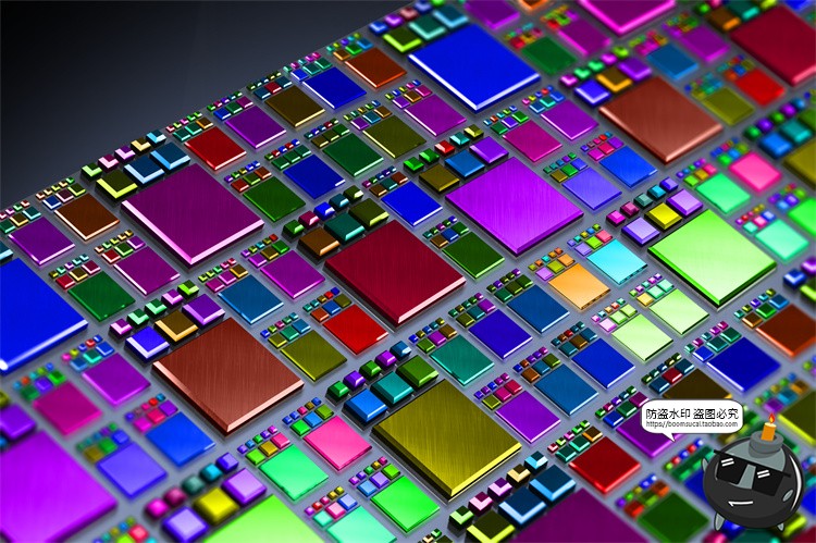 图片[3]-未来科幻人工智能纳米技术芯片科技海报背景底纹图片PSD模板素材-设计猿