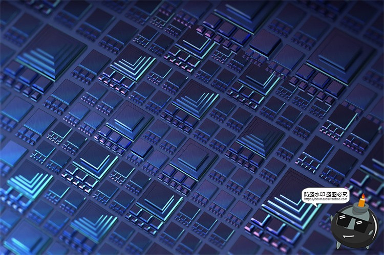 图片[4]-未来科幻人工智能纳米技术芯片科技海报背景底纹图片PSD模板素材-设计猿