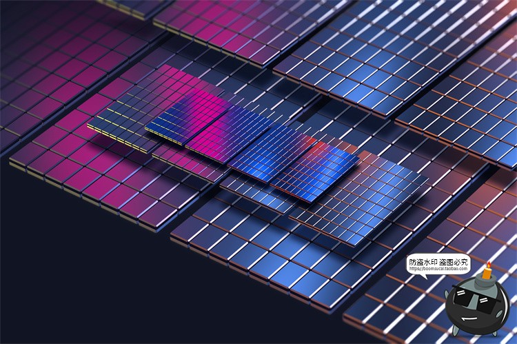 图片[6]-未来科幻人工智能纳米技术芯片科技海报背景底纹图片PSD模板素材-设计猿