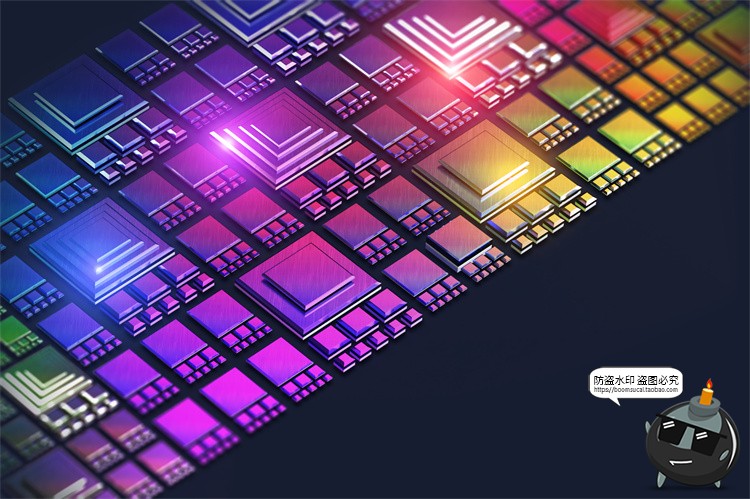 图片[7]-未来科幻人工智能纳米技术芯片科技海报背景底纹图片PSD模板素材-设计猿