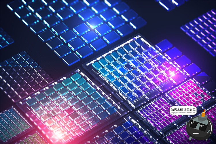 图片[8]-未来科幻人工智能纳米技术芯片科技海报背景底纹图片PSD模板素材-设计猿