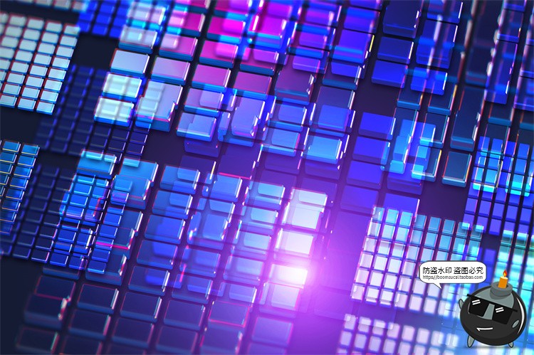 图片[9]-未来科幻人工智能纳米技术芯片科技海报背景底纹图片PSD模板素材-设计猿