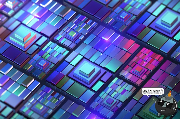 图片[10]-未来科幻人工智能纳米技术芯片科技海报背景底纹图片PSD模板素材-设计猿