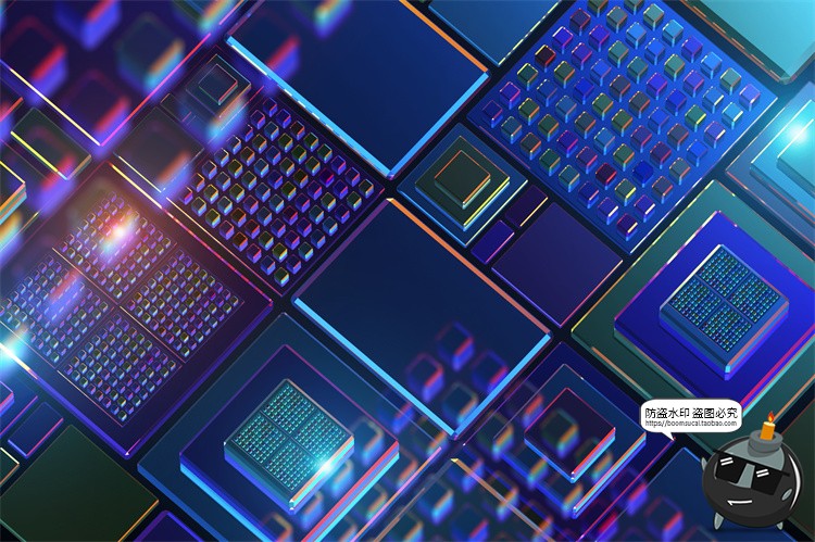 图片[12]-未来科幻人工智能纳米技术芯片科技海报背景底纹图片PSD模板素材-设计猿