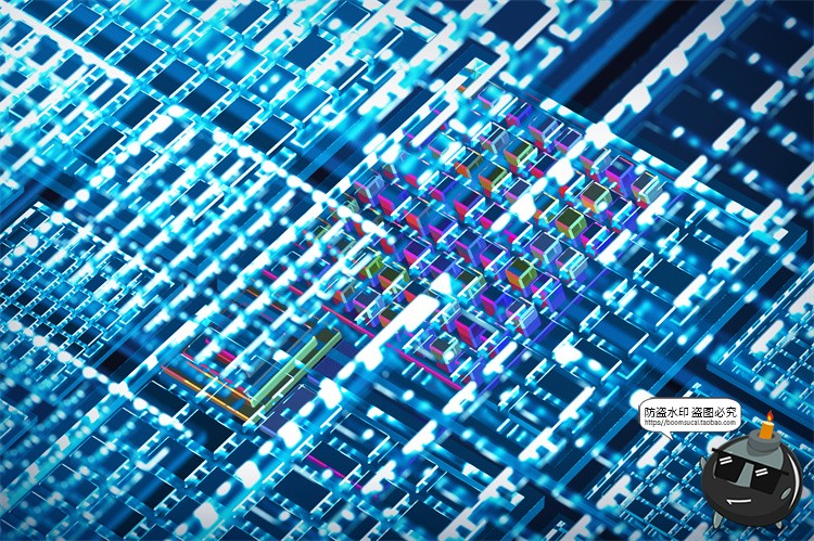 图片[14]-未来科幻人工智能纳米技术芯片科技海报背景底纹图片PSD模板素材-设计猿