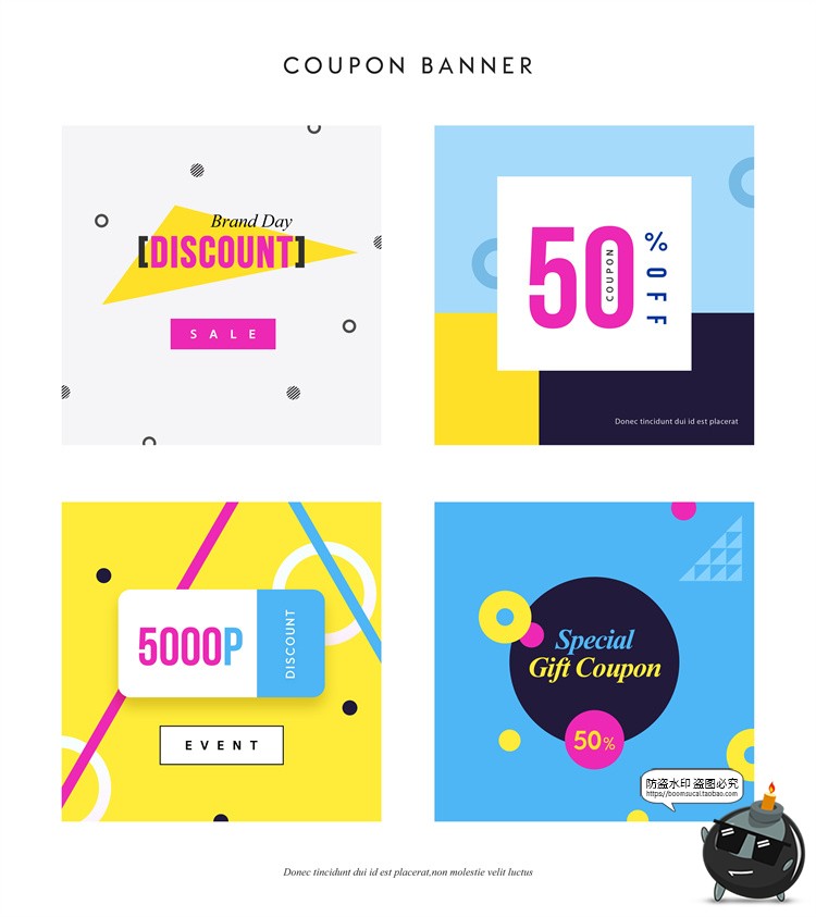 图片[17]-商品标签吊牌电商挂牌海报装饰元素图案排版AI矢量PSD模板PS素材-设计猿