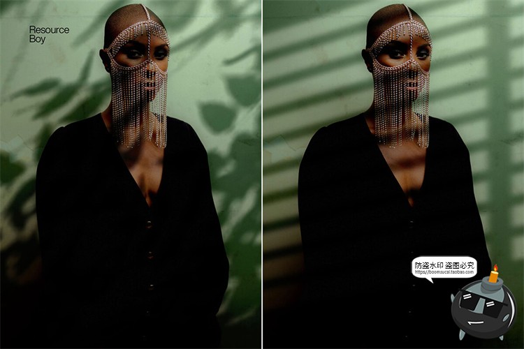 图片[3]-文艺阳光植物窗格阴影投影叠加背景底纹PNG免抠图片后期合成素材-设计猿