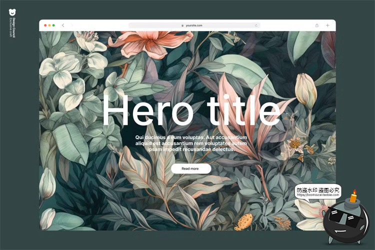 图片[4]-森系底纹复古宫廷植物花卉图案包装背景印花平铺底纹JPG图片素材-设计猿