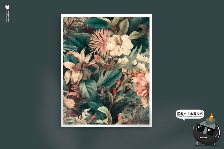 图片[6]-森系底纹复古宫廷植物花卉图案包装背景印花平铺底纹JPG图片素材-设计猿