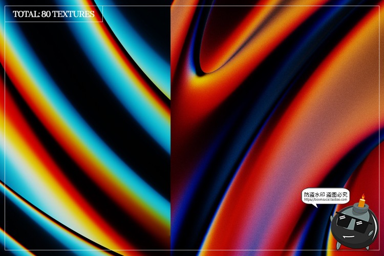 图片[4]-潮流未来科幻液体金属迷幻颗粒噪点流体渐变背景底纹JPG图片素材-设计猿