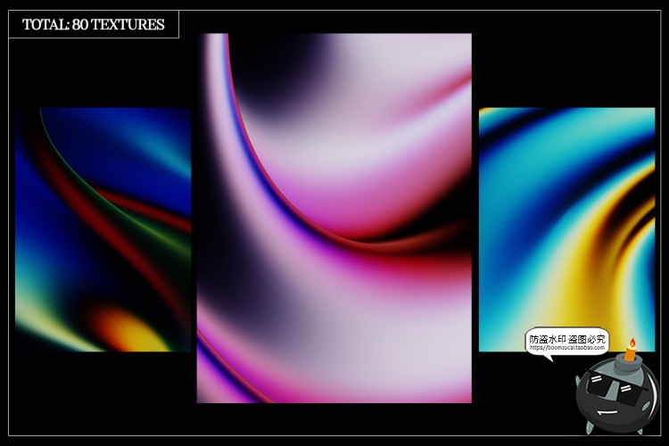 图片[6]-潮流未来科幻液体金属迷幻颗粒噪点流体渐变背景底纹JPG图片素材-设计猿