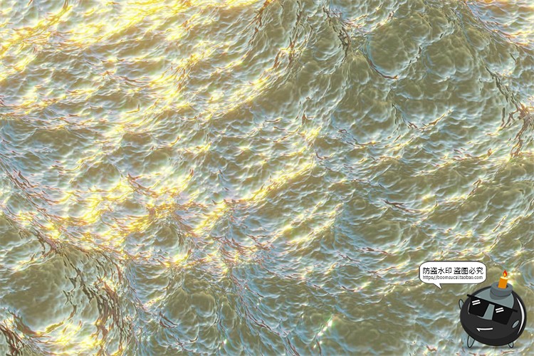 图片[2]-晶莹剔透波光潋滟闪动海面波浪梦幻纹理背景JPG后期合成图片素材-设计猿