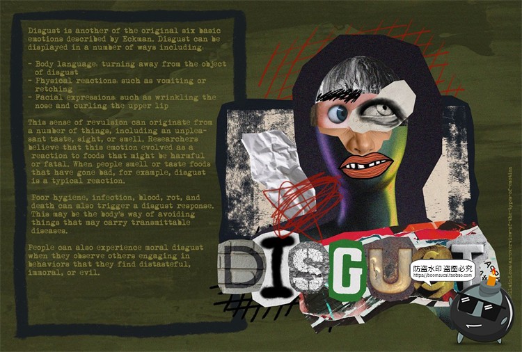 图片[14]-复古艺术五官情绪表情字母怀旧手稿撕纸剪贴画PNG免抠图片素材-设计猿