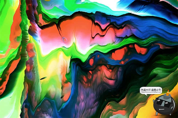 图片[3]-抽象艺术颜料爆炸科幻缤纷炫彩时尚撞色装饰背景底纹JPG图片素材-设计猿