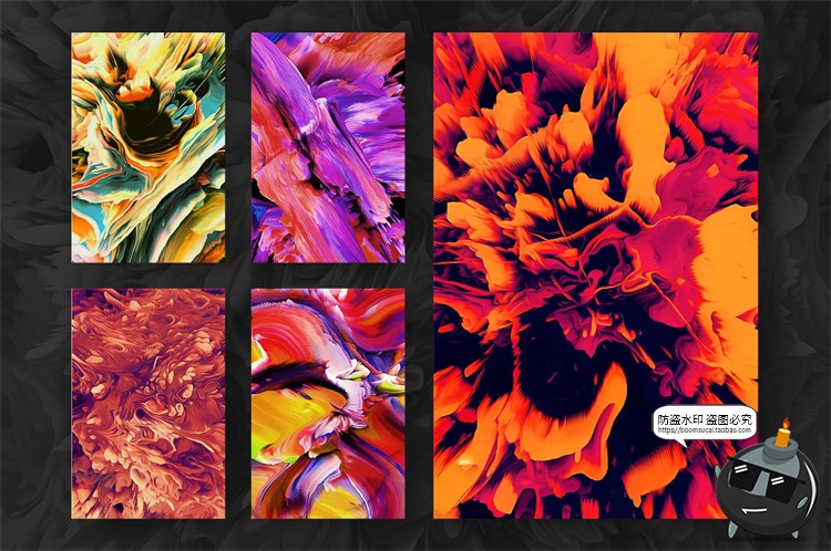 图片[8]-抽象艺术颜料爆炸科幻缤纷炫彩时尚撞色装饰背景底纹JPG图片素材-设计猿