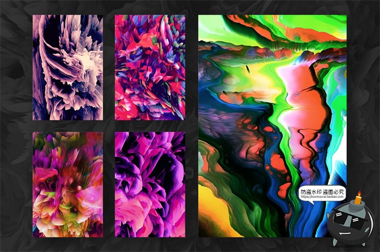 图片[9]-抽象艺术颜料爆炸科幻缤纷炫彩时尚撞色装饰背景底纹JPG图片素材-设计猿