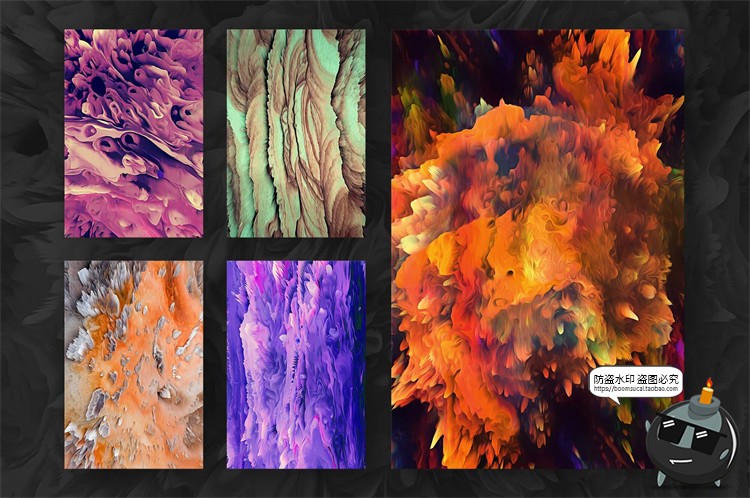 图片[10]-抽象艺术颜料爆炸科幻缤纷炫彩时尚撞色装饰背景底纹JPG图片素材-设计猿