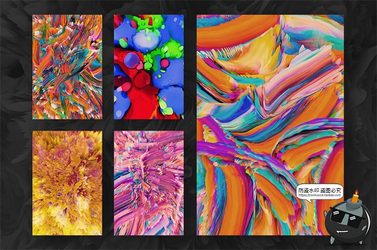 图片[11]-抽象艺术颜料爆炸科幻缤纷炫彩时尚撞色装饰背景底纹JPG图片素材-设计猿