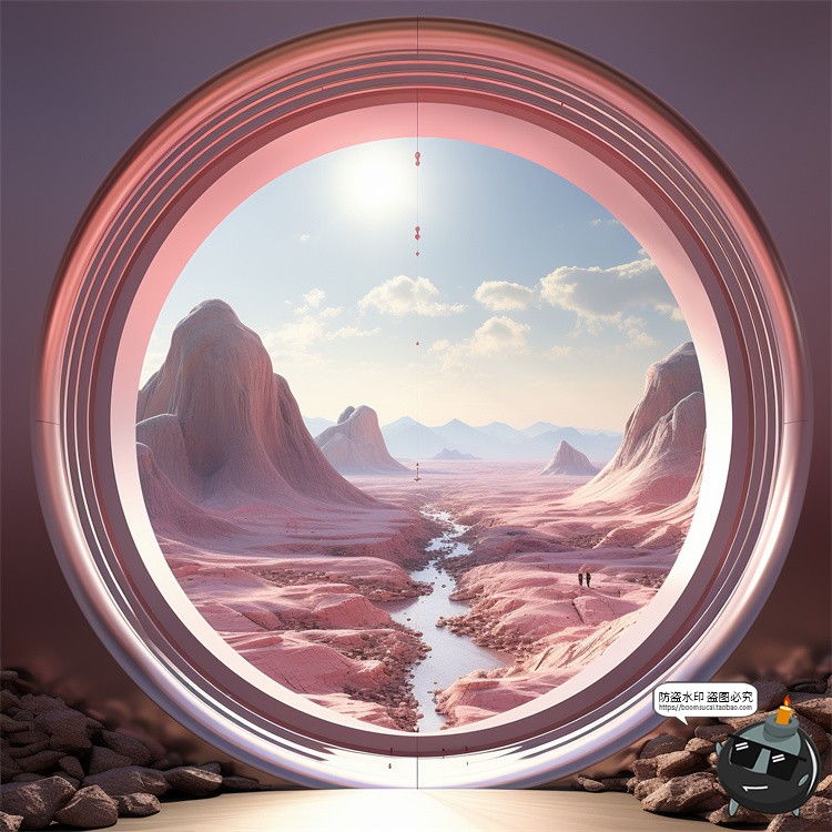 图片[3]-科幻赛博未来奇幻世界楼梯天空梦幻海洋沙漠空间JPG图片背景素材-设计猿