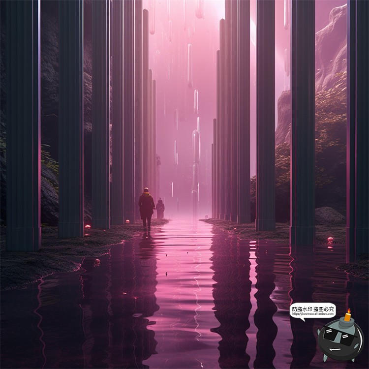 图片[6]-科幻赛博未来奇幻世界楼梯天空梦幻海洋沙漠空间JPG图片背景素材-设计猿