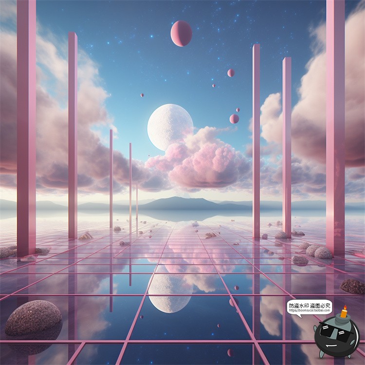 图片[16]-科幻赛博未来奇幻世界楼梯天空梦幻海洋沙漠空间JPG图片背景素材-设计猿