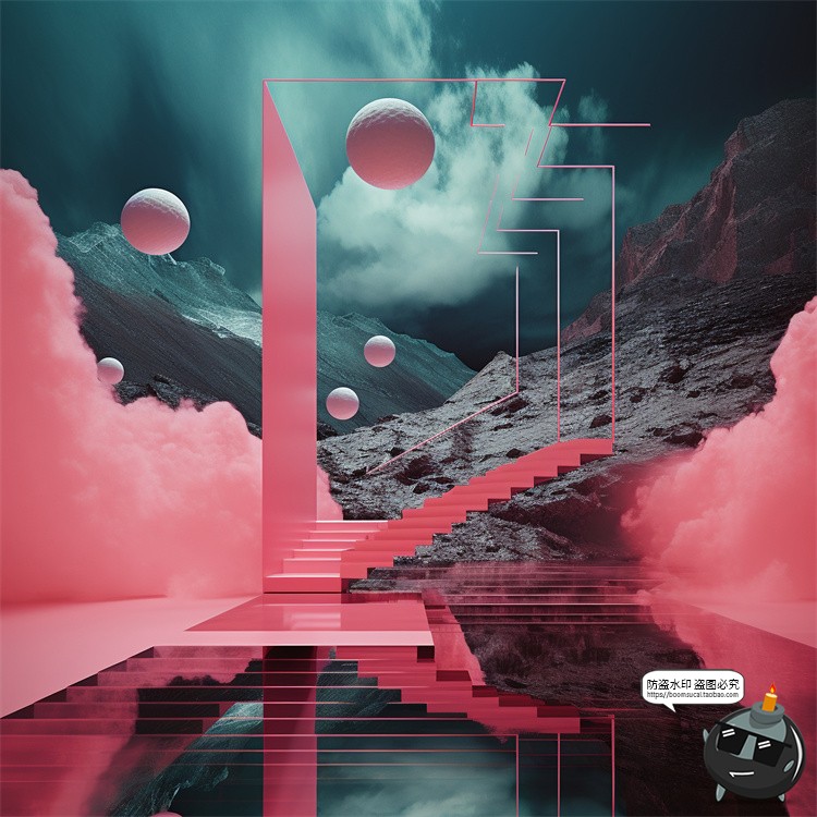 图片[25]-科幻赛博未来奇幻世界楼梯天空梦幻海洋沙漠空间JPG图片背景素材-设计猿