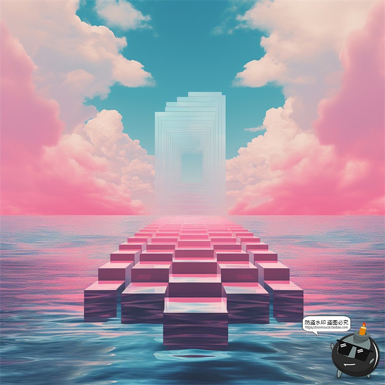 图片[30]-科幻赛博未来奇幻世界楼梯天空梦幻海洋沙漠空间JPG图片背景素材-设计猿