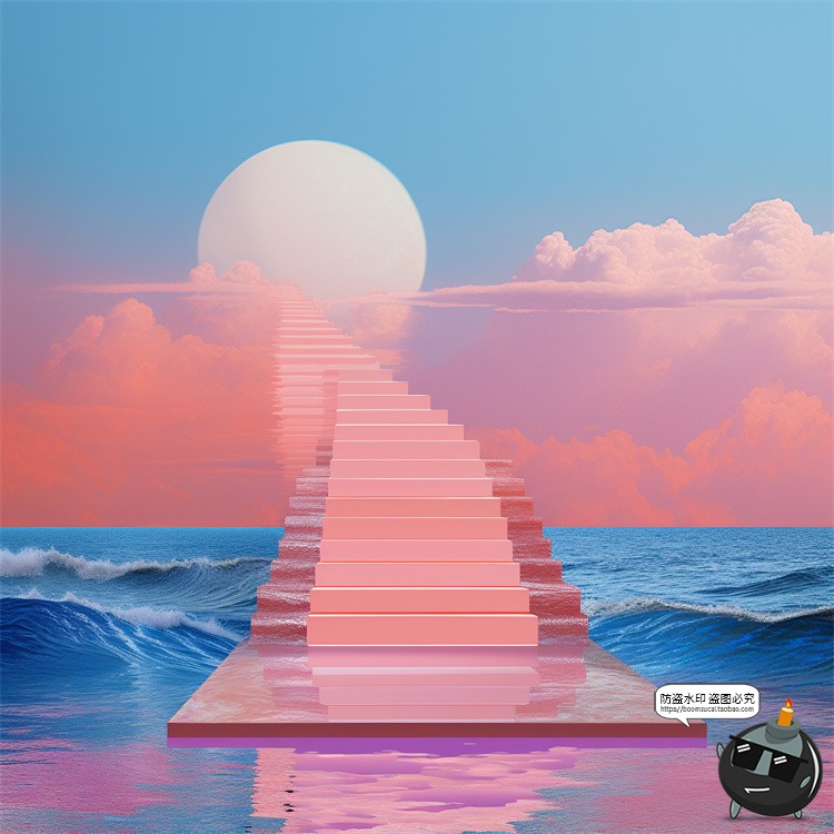 图片[32]-科幻赛博未来奇幻世界楼梯天空梦幻海洋沙漠空间JPG图片背景素材-设计猿