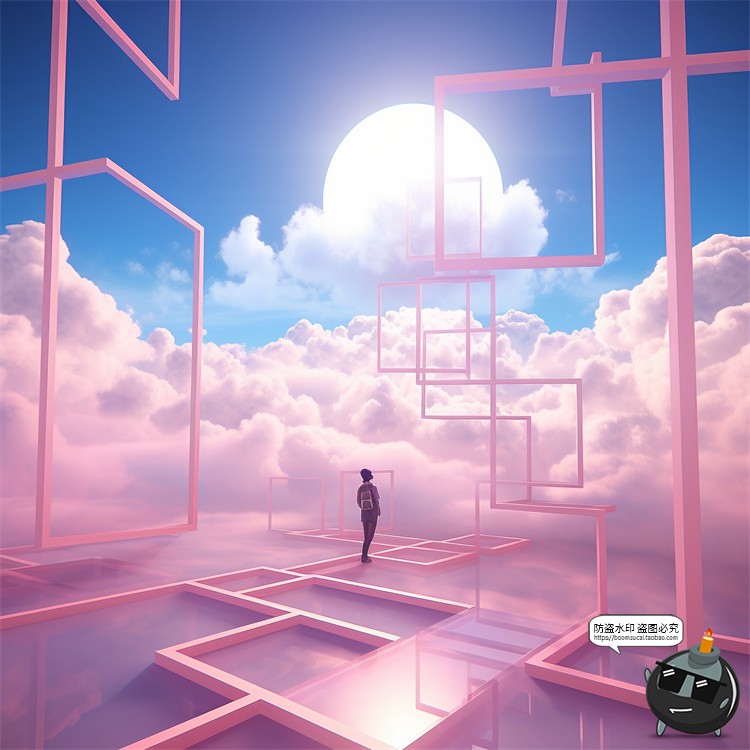 图片[51]-科幻赛博未来奇幻世界楼梯天空梦幻海洋沙漠空间JPG图片背景素材-设计猿