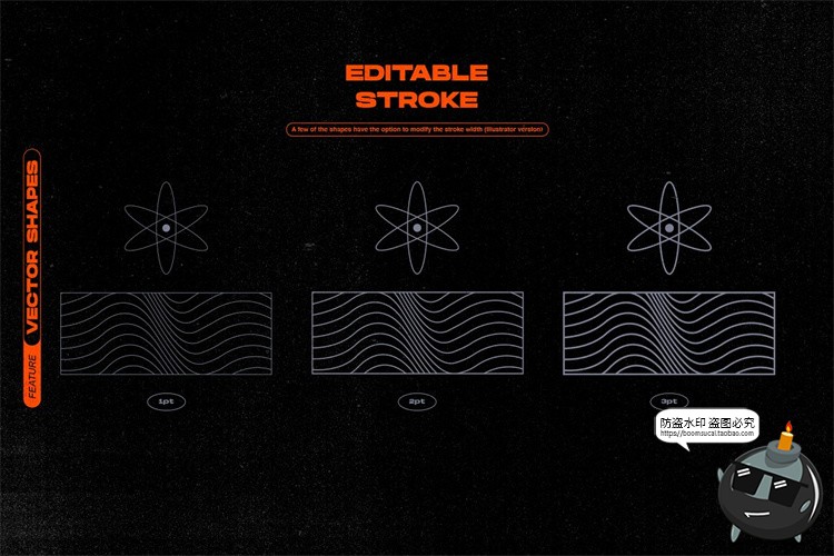 图片[4]-科幻机能赛博朋克潮流科技潮牌抽象几何图形标AI矢量PNG免抠素材-设计猿