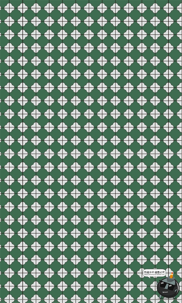 图片[2]-复古港式港风花砖花纹底纹理茶餐厅无缝背景图AI矢量JPG图片素材-设计猿