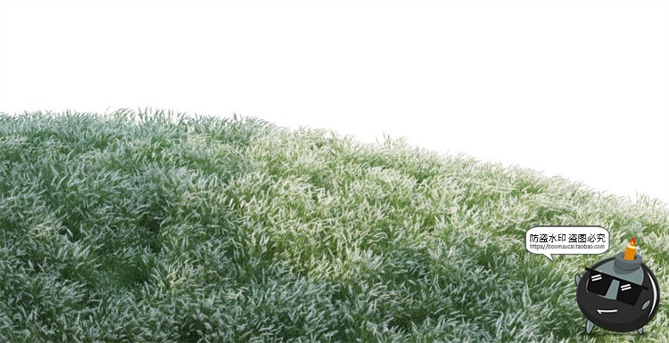 图片[2]-写实高清草坪草地草丛花境后期修图合成背景PSD模板PNG免抠素材-设计猿