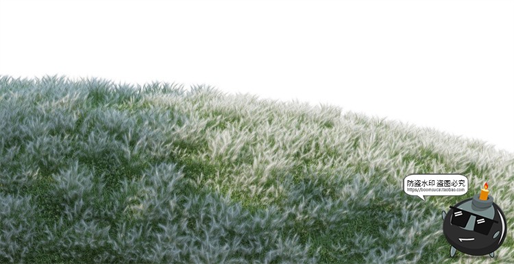 图片[4]-写实高清草坪草地草丛花境后期修图合成背景PSD模板PNG免抠素材-设计猿