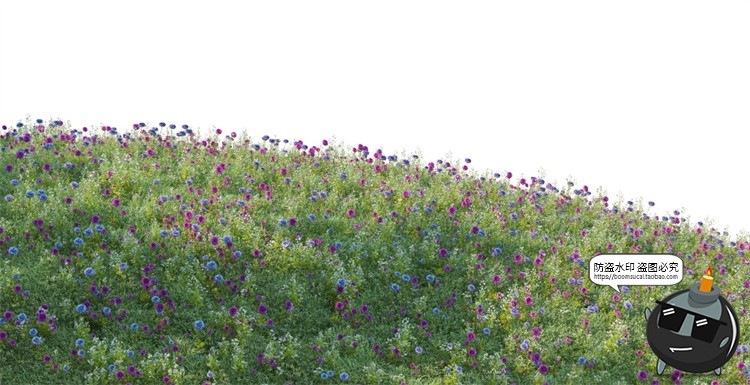 图片[7]-写实高清草坪草地草丛花境后期修图合成背景PSD模板PNG免抠素材-设计猿