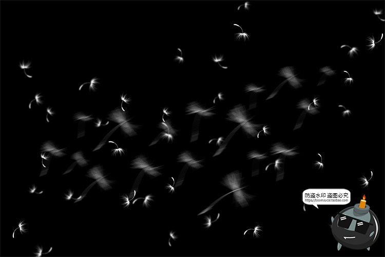 图片[9]-蒲公英飞絮飘动儿童梦幻外景摄影后期修图JPG黑底滤色叠加PS素材-设计猿