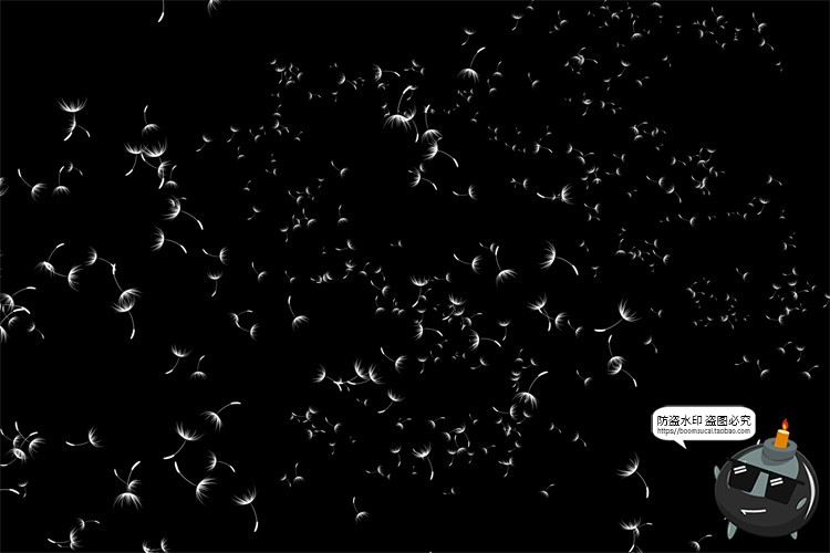 图片[13]-蒲公英飞絮飘动儿童梦幻外景摄影后期修图JPG黑底滤色叠加PS素材-设计猿