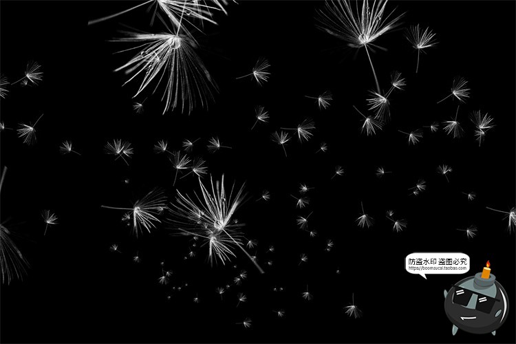 图片[22]-蒲公英飞絮飘动儿童梦幻外景摄影后期修图JPG黑底滤色叠加PS素材-设计猿