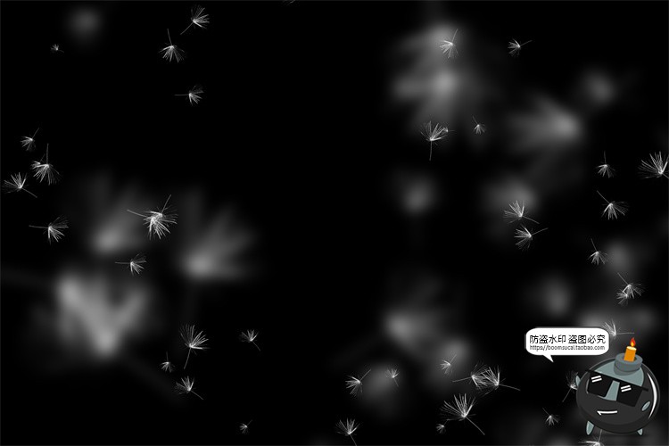 图片[23]-蒲公英飞絮飘动儿童梦幻外景摄影后期修图JPG黑底滤色叠加PS素材-设计猿