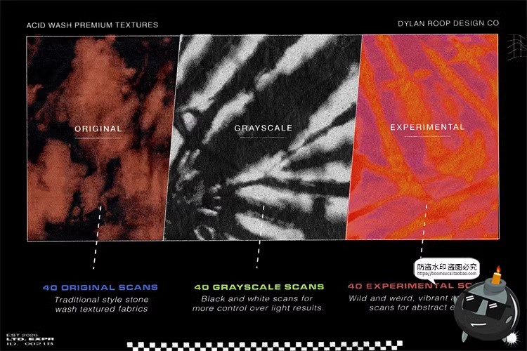 图片[5]-艺术抽象织物扎染磨损做旧复古肌理高清背景底纹纹理JPG图片素材-设计猿