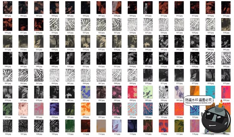 图片[6]-艺术抽象织物扎染磨损做旧复古肌理高清背景底纹纹理JPG图片素材-设计猿