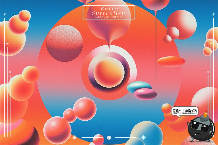 图片[14]-复古超现实主义抽象几何建筑场景剪贴插画背景JPG图片PNG免抠素材-设计猿