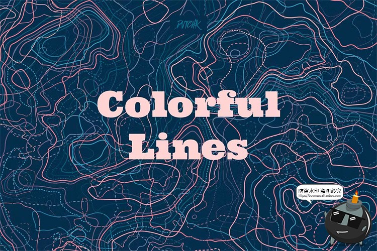 图片[5]-抽象艺术手绘等高线地理扭曲轮廓纹路背景图片PNG线条AI矢量素材-设计猿