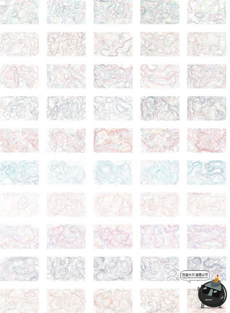 图片[11]-抽象艺术手绘等高线地理扭曲轮廓纹路背景图片PNG线条AI矢量素材-设计猿