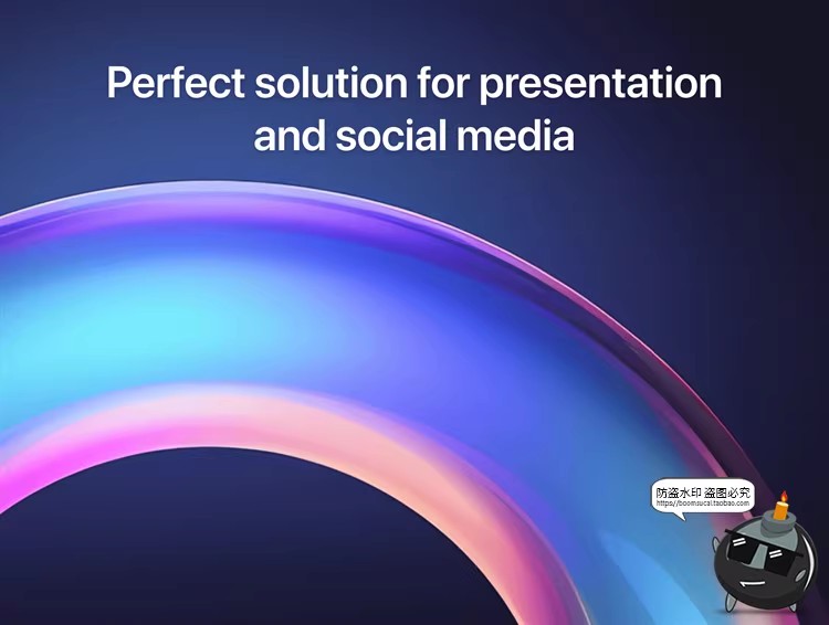 图片[6]-圆形未来科幻全息渐变3D科技抽象圆环海报创意PNG免抠高清图素材-设计猿