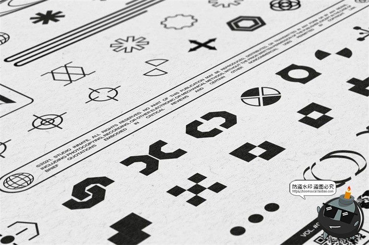 图片[4]-赛博朋克潮流科幻几何logo符号图形装饰元素AI矢量PNG免抠图素材-设计猿