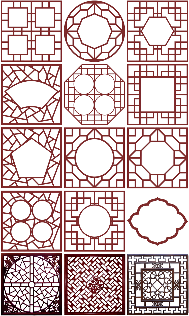 图片[7]-古典家具桌凳椅子门窗户中国复古风古董PNG免抠图片后期设计素材-设计猿