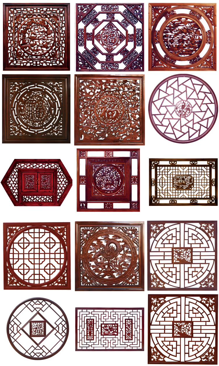 图片[8]-古典家具桌凳椅子门窗户中国复古风古董PNG免抠图片后期设计素材-设计猿